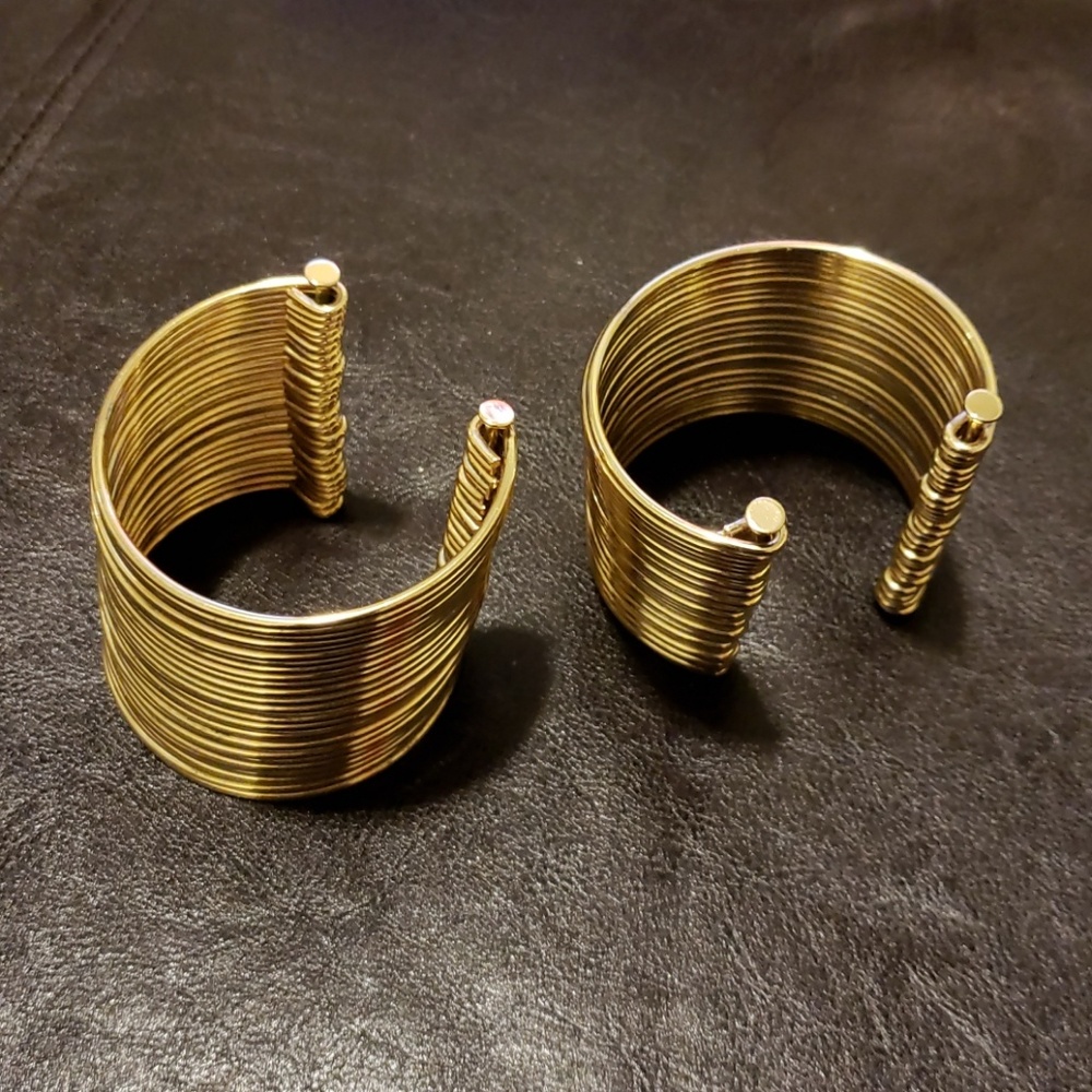 Two wrist cuffs